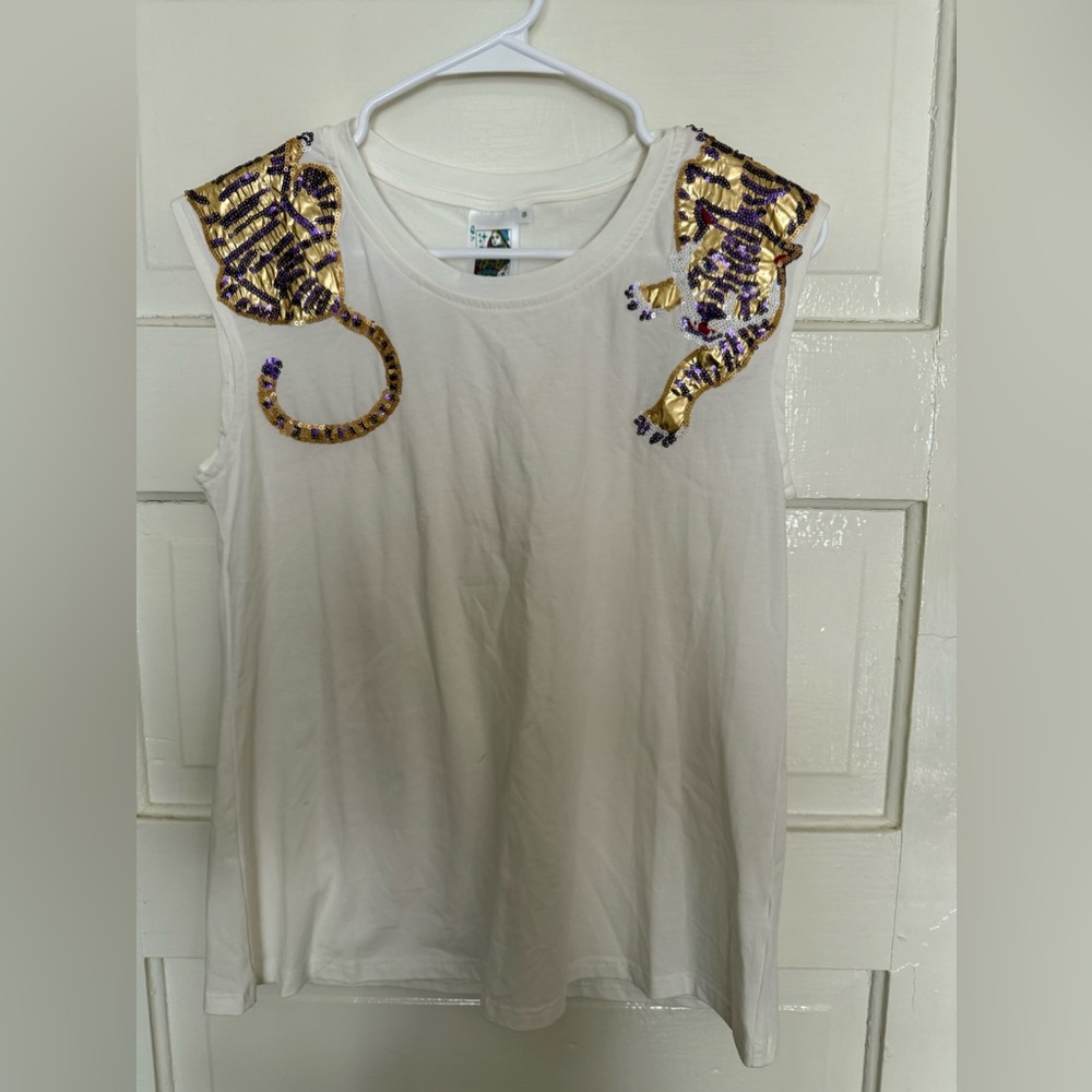 Queen of sparkles tank top